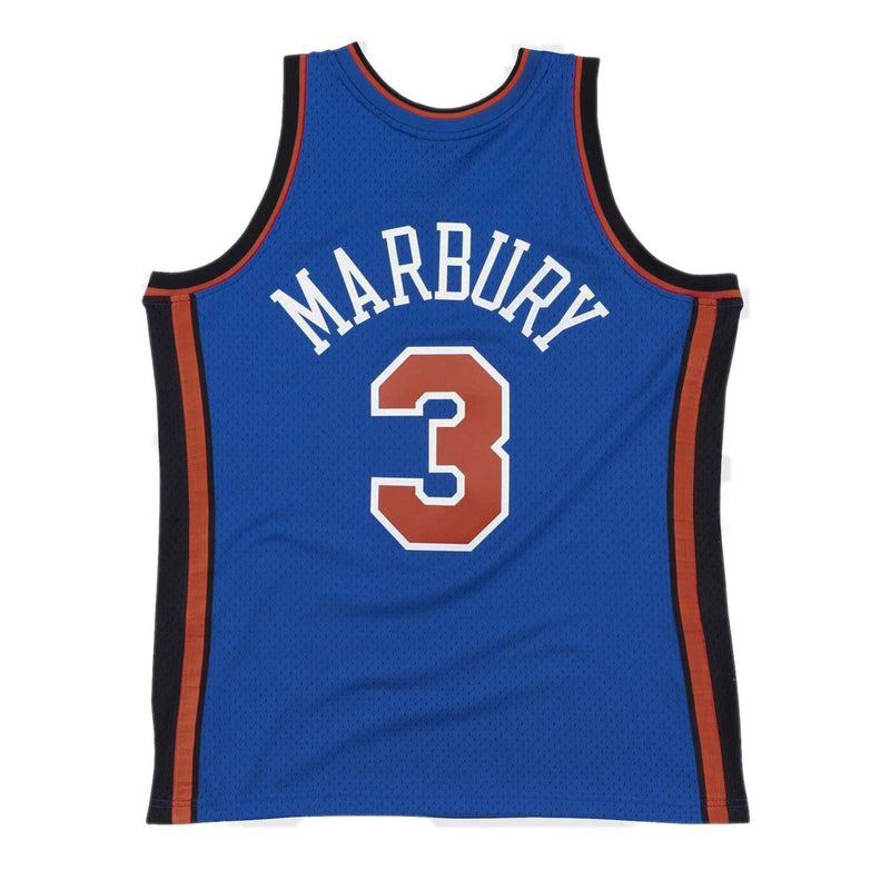 New York Knicks Stephon Marbury 2005-06 Hardwood Classics Road Jersey by Mitchell & Ness - new