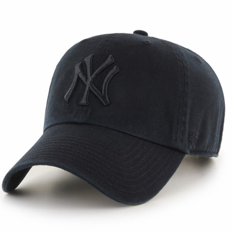 New York Yankees Cleanup Cap by 47 Brand - Black / Black - new