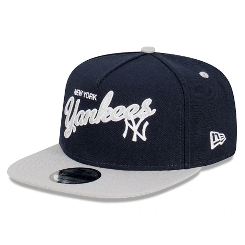 New York Yankees Team Script Cap 9FIFTY A-Frame Snapback by New Era - new