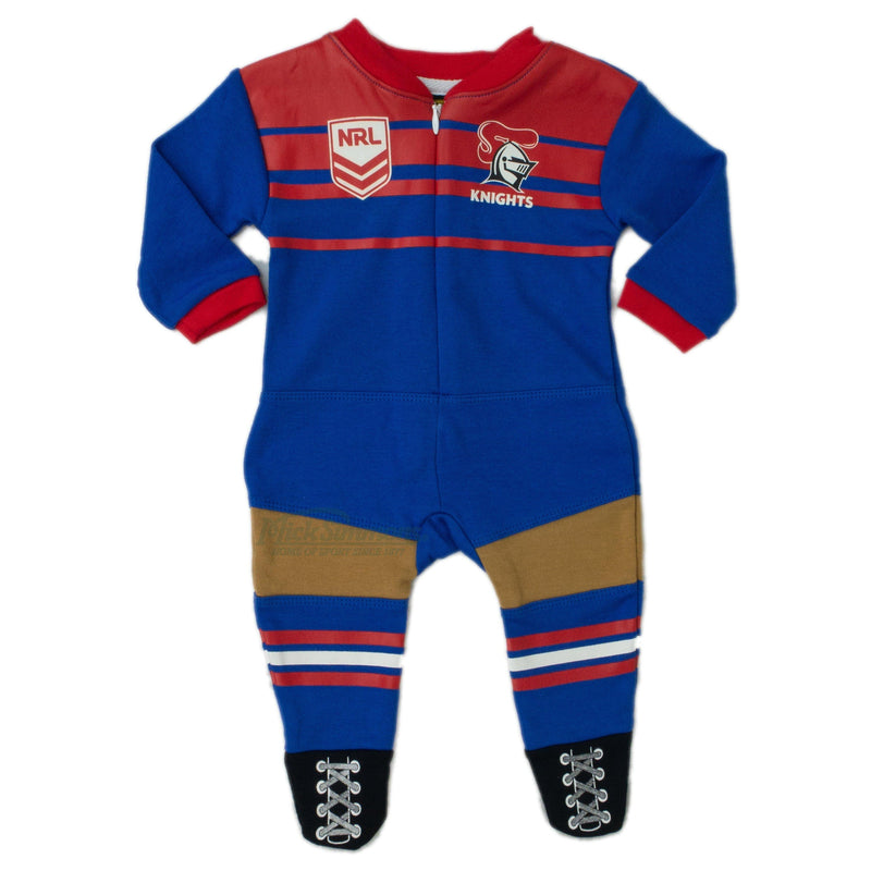 Newcastle Knights Original Footysuit Romper Kids Baby Infants Suit - Mick Simmons Sport