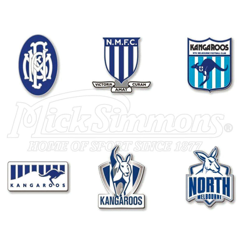 North Melbourne Kangaroos AFL Evolution Series Collection Team Metal Logo Pin Set Badge - new