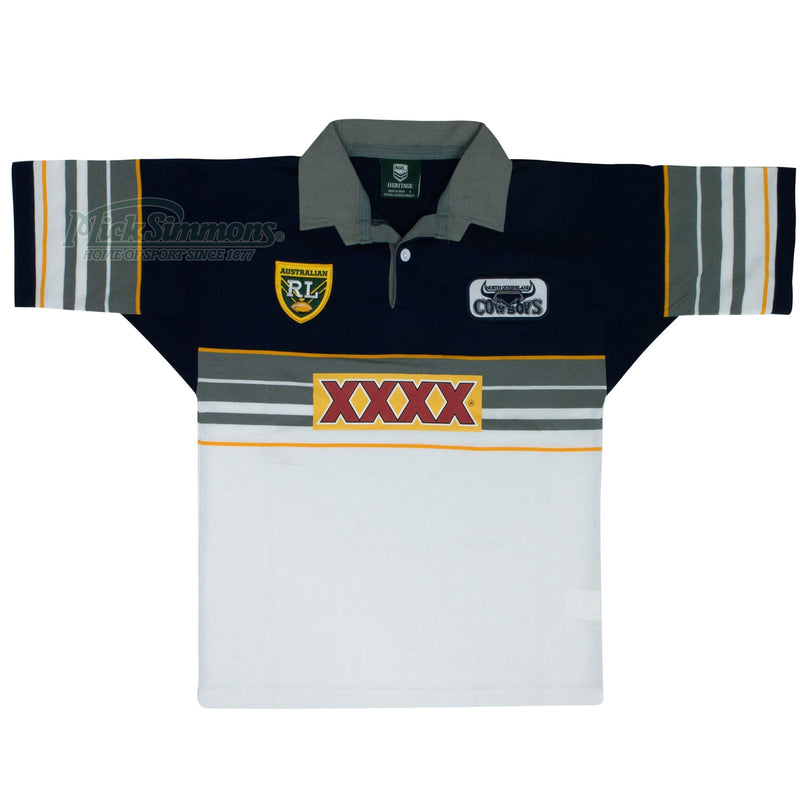 North Queensland Cowboys 1995 NRL Vintage Retro Heritage Rugby League Jersey Guernsey - Mick Simmons Sport