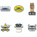 North Queensland Cowboys NRL Evolution Series Collection Set Team Metal Logo Pin Badge - new