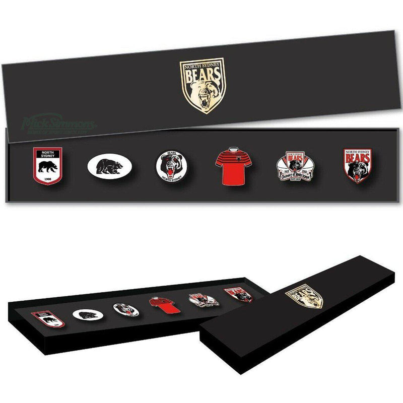 North Sydney Bears NRL Evolution Series Collection Set Team Metal Logo Pin Badge - new