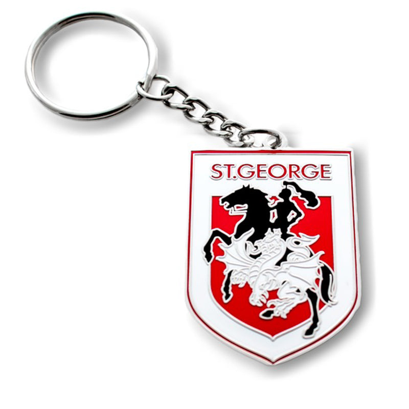 NRL Heritage Retro Metal Logo Keyring Keychain Rugby League - new