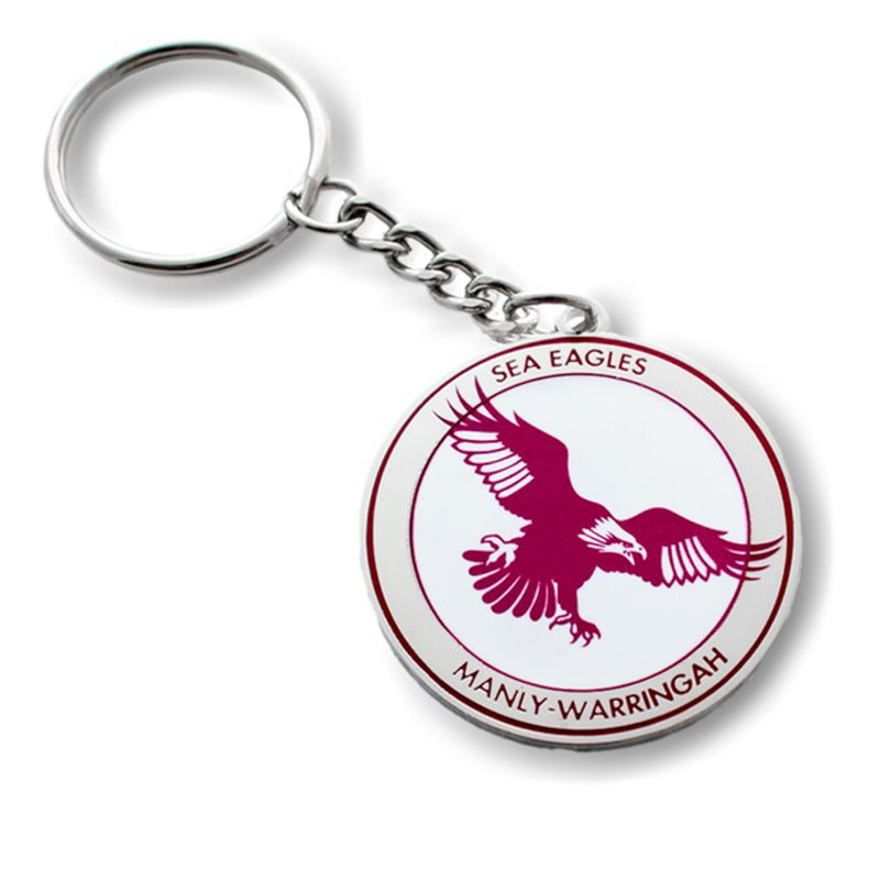 NRL Heritage Retro Metal Logo Keyring Keychain Rugby League - new