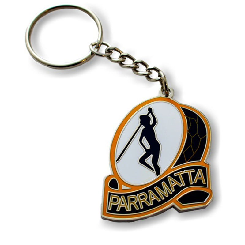 NRL Heritage Retro Metal Logo Keyring Keychain Rugby League - new