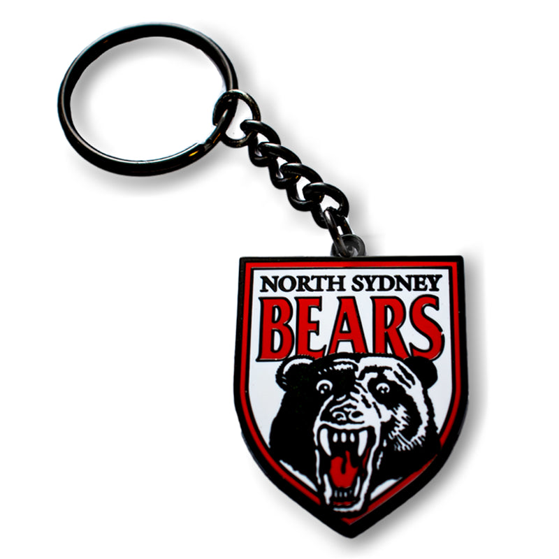 NRL Heritage Retro Metal Logo Keyring Keychain Rugby League - new