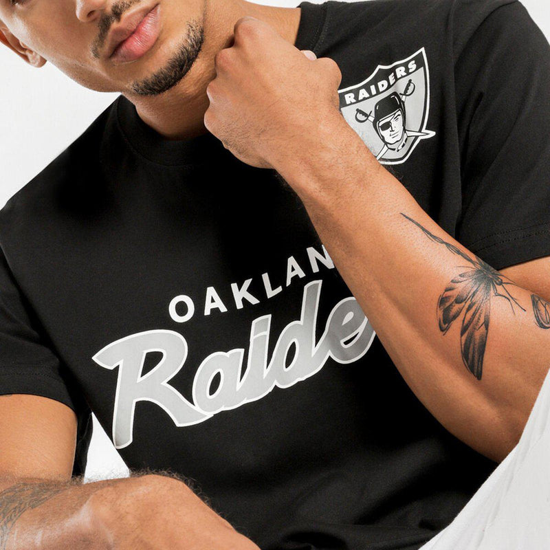 Oakland Raiders Special Script Short Sleeve Tee by Mitchell & Ness - new