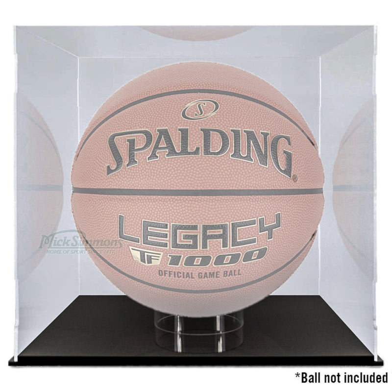 Spalding Clear Display Case with Stand for Basketball or Any Ball - new