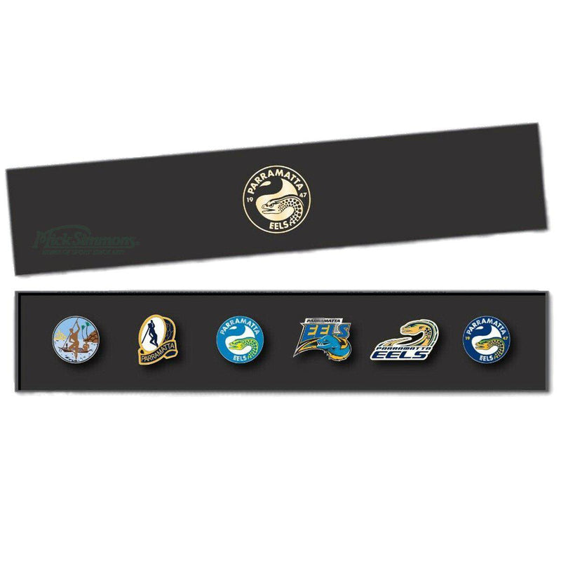 Parramatta Eels NRL Evolution Series Collection Set Team Metal Logo Pin Badge - new