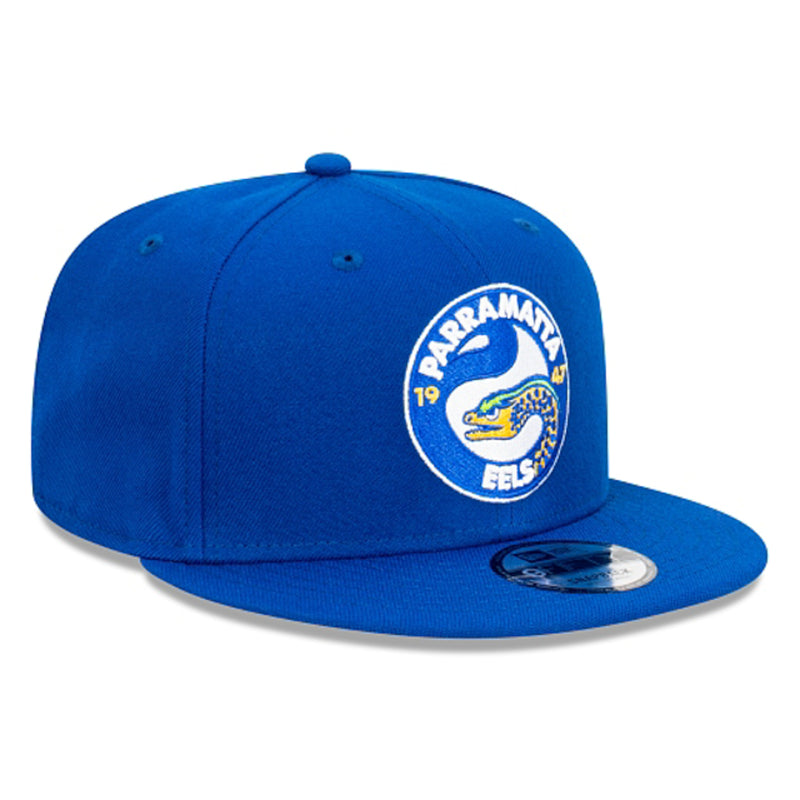 Parramatta Eels NRL Official Team Colours Cap with Grey Undervisor 9FIFTY Snapback by New Era - new