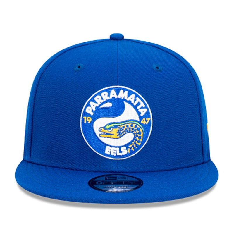 Parramatta Eels NRL Official Team Colours Cap with Grey Undervisor 9FIFTY Snapback by New Era - new