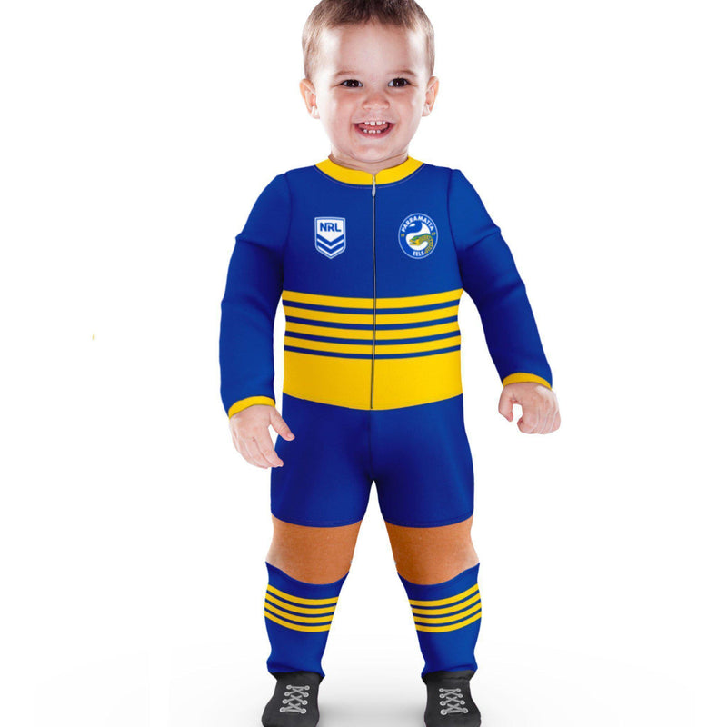 Parramatta Eels Original Footysuit Romper Kids Baby Infants Suit - Mick Simmons Sport