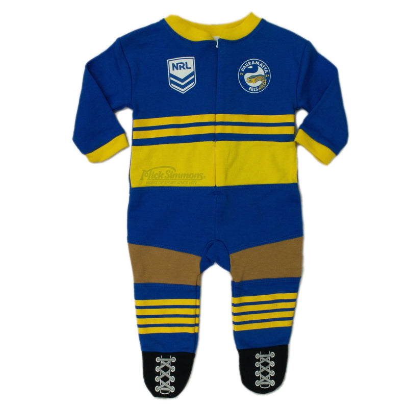 Parramatta Eels Original Footysuit Romper Kids Baby Infants Suit - Mick Simmons Sport