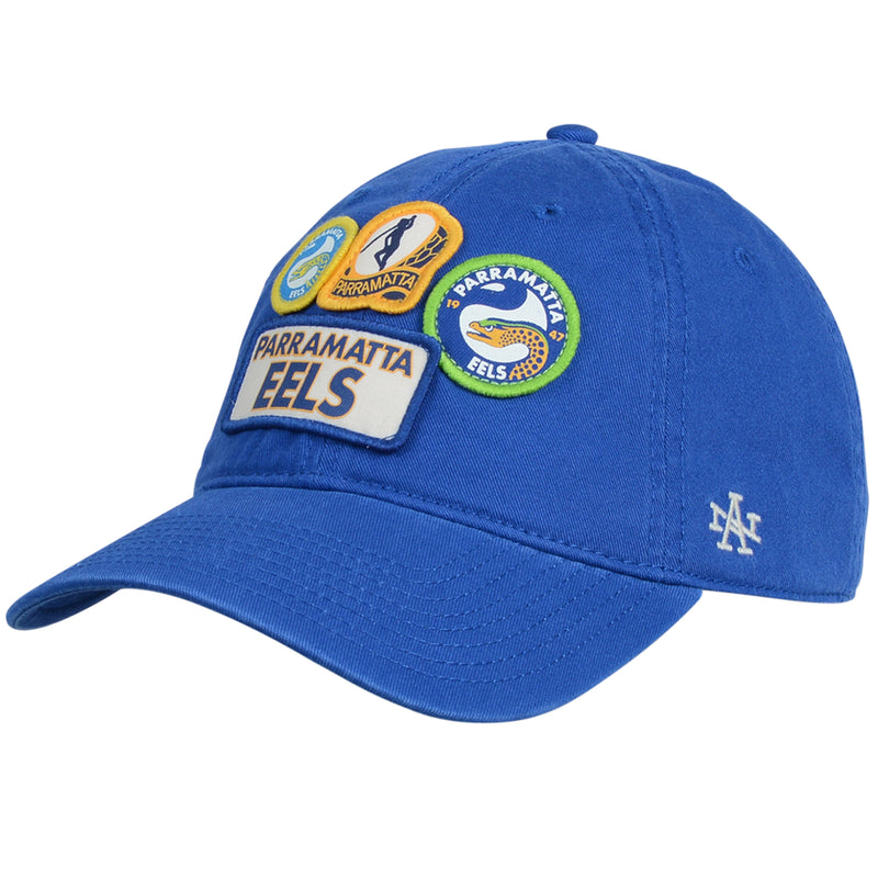 Parramatta Eels Retro Badge Ballpark Curved Cap Snapback NRL Rugby League by American Needle - new