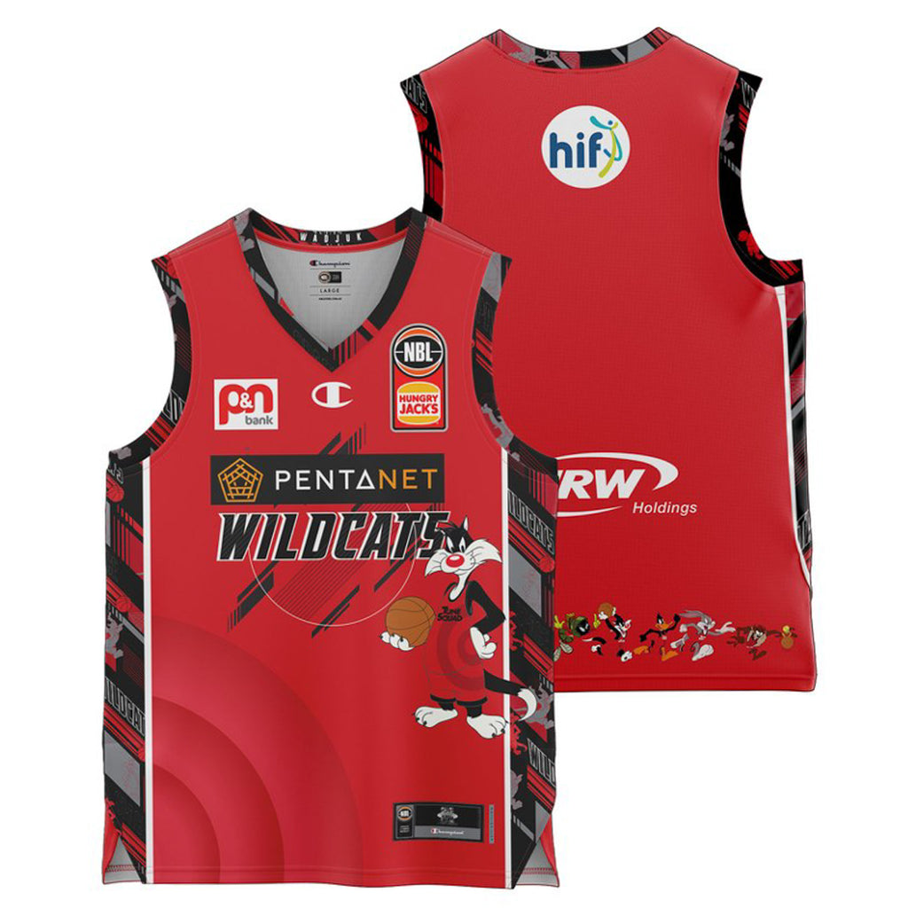 Illawarra Hawks Youth Kids Space Jam Authentic Jersey NBL Basketball by  Champion