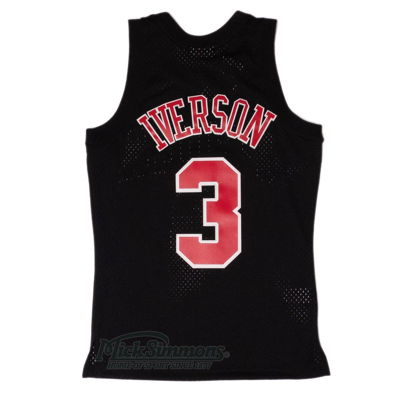 Philadelphia 76ers Allen Iverson 1996-97 Hardwood Classics Swingman Jersey by Mitchell & Ness - Black Team Colour - new