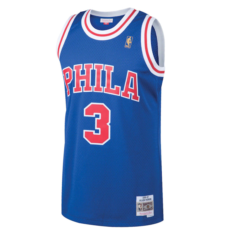 Philadelphia 76ers Allen Iverson 3 1996-97 Hardwood Classics Swingman Jersey by Mitchell & Ness - new