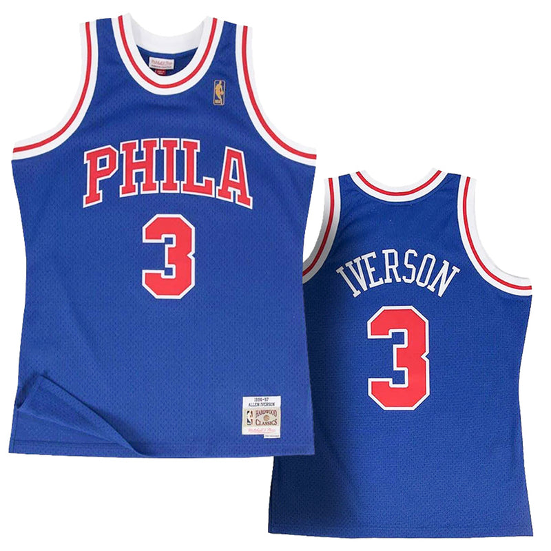 Philadelphia 76ers Allen Iverson 3 1996-97 Hardwood Classics Swingman Jersey by Mitchell & Ness - new