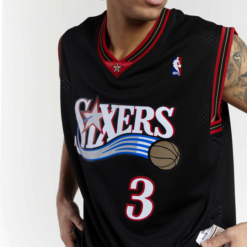 Philadelphia 76ers Allen Iverson 3 Road 2000-01 NBA Swingman Jersey by Mitchell & Ness - new