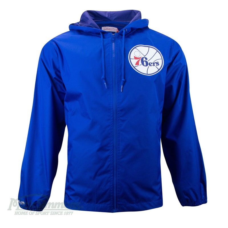 Philadelphia 76ers NBA Team Captain Windbreaker Jacket by Mitchell & Ness - new