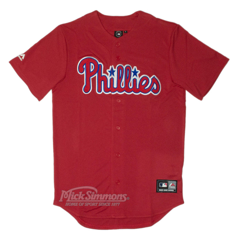 Philadelphia Phillies Wordmark Replica MLB Baseball Mens Jersey by Majestic - new