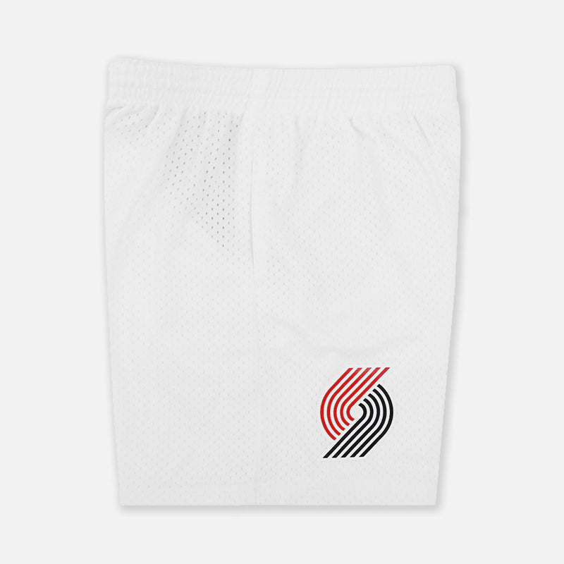 Portland Trail Blazers 1996-97 Hardwood Classics White NBA Shorts by Mitchell & Ness - new