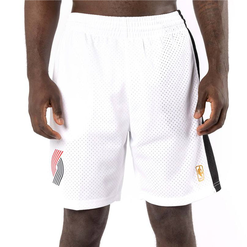 Portland Trail Blazers 1996-97 Hardwood Classics White NBA Shorts by Mitchell & Ness - new