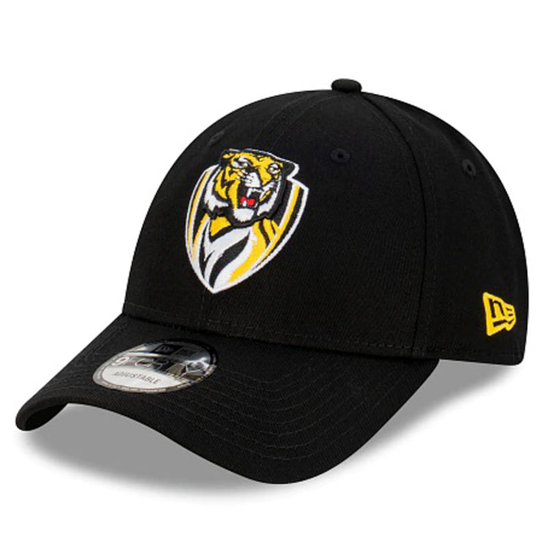 Richmond Tigers Official AFL Team Colours 9FORTY Cloth Adjustable Strap Cap By New Era - new