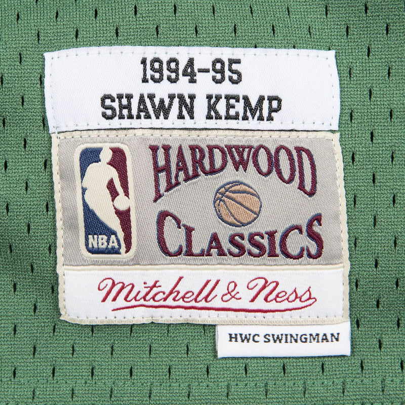 Seattle Super Sonics Shawn Kemp 1994-1995 Hardwood Classics Road Jersey by Mitchell & Ness - new