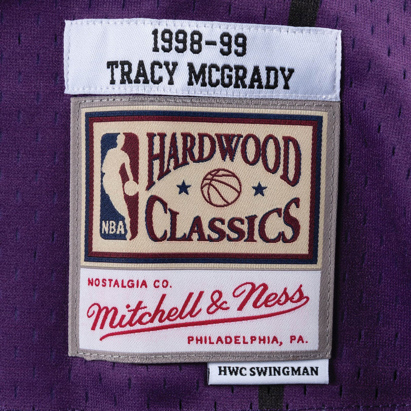 Toronto Raptors Tracy McGrady 1 Road 1998-99 Hardwood Classics Swingman by Mitchell & Ness - Purple - new