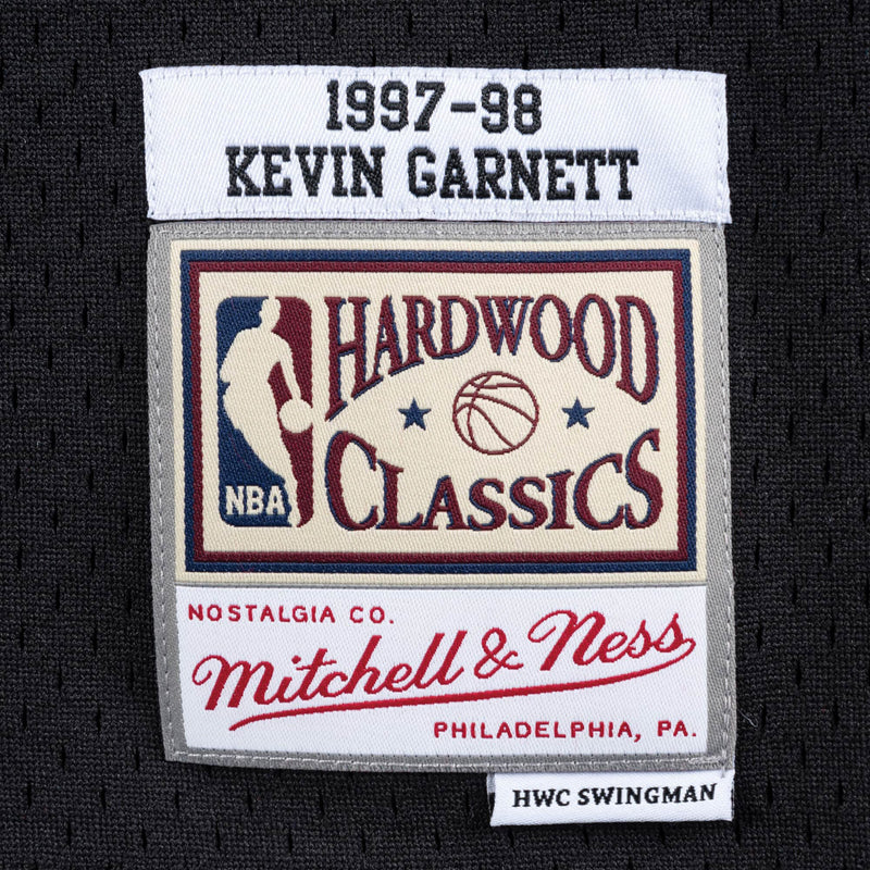 Minnesota Timberwolves Kevin Garnett 1997-98 Black Swingman Jersey by Mitchell & Ness - new