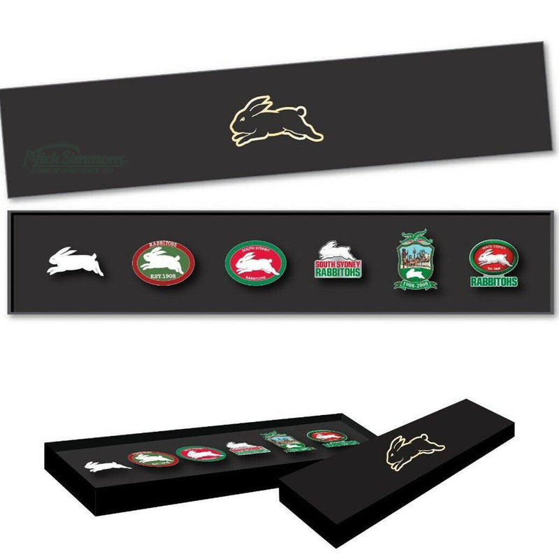 South Sydney Rabbitohs NRL Evolution Series Collection Set Team Metal Logo Pin Badge - new