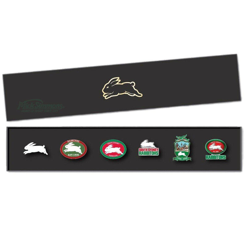 South Sydney Rabbitohs NRL Evolution Series Collection Set Team Metal Logo Pin Badge - new