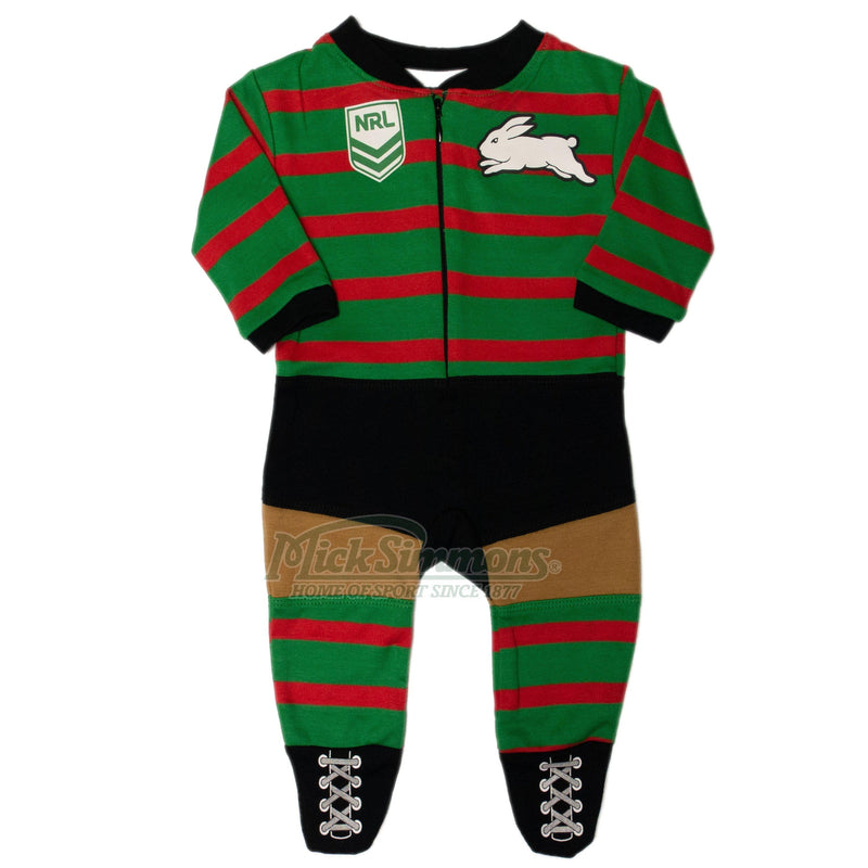 South Sydney Rabbitohs Original Footysuit Romper Kids Baby Infants Suit - Mick Simmons Sport