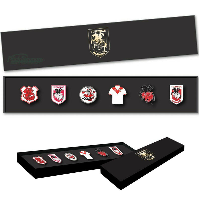 St George Dragons NRL Evolution Series Collection Set Team Metal Logo Pin Badge - new