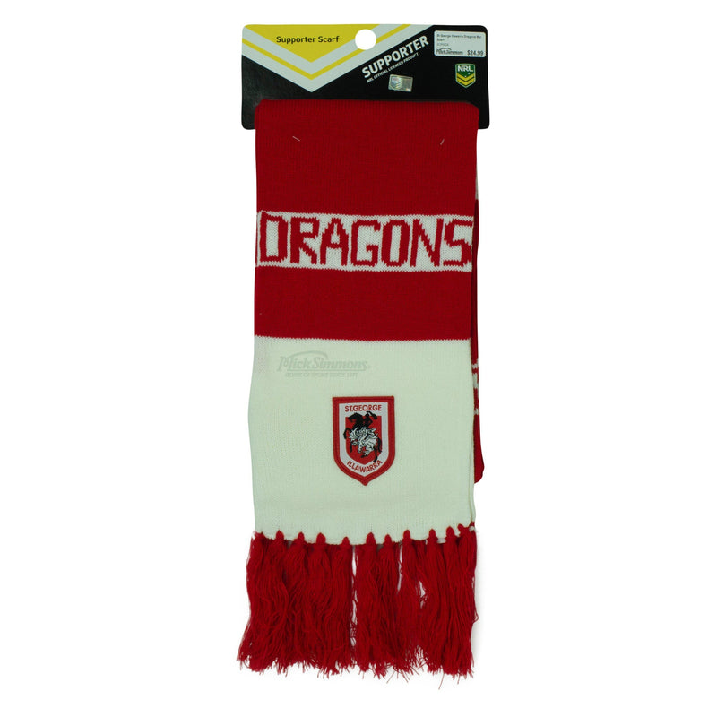 St George Illawarra Dragons NRL Rugby League Bar Scarf - Mick Simmons Sport