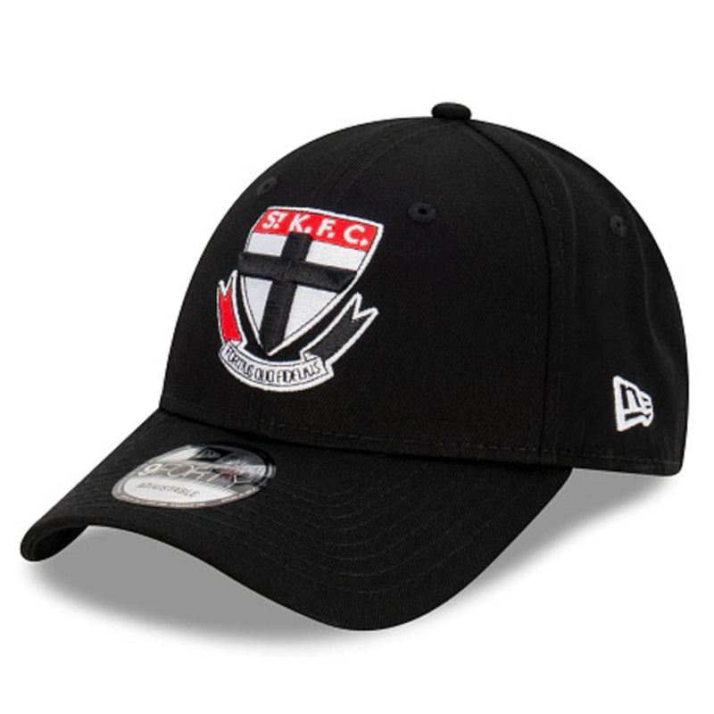 St. Kilda Saints Official AFL Team Colours 9FORTY Cloth Adjustable Strap Cap By New Era - new