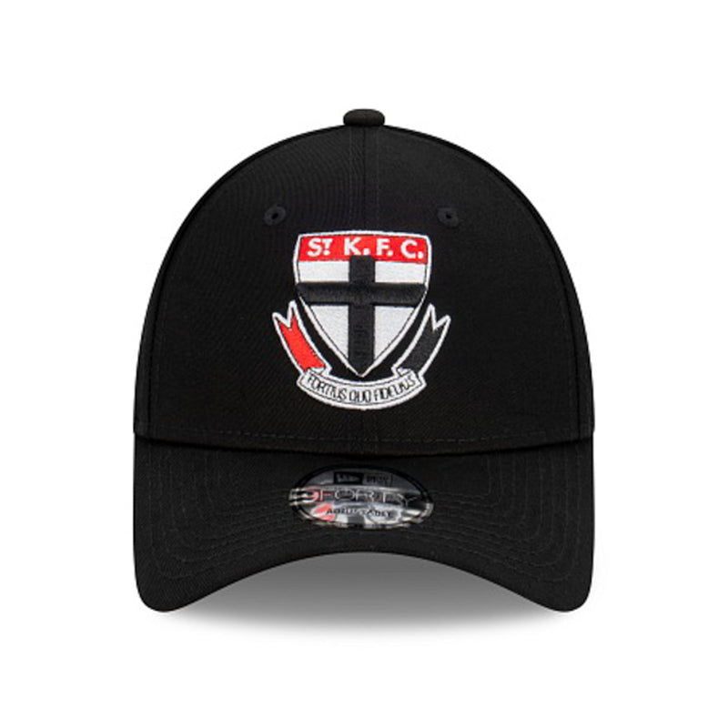 St. Kilda Saints Official AFL Team Colours 9FORTY Cloth Adjustable Strap Cap By New Era - new