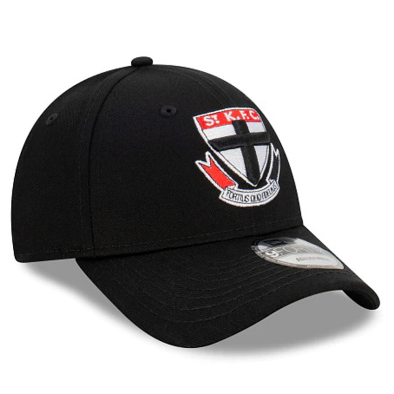 St. Kilda Saints Official AFL Team Colours 9FORTY Cloth Adjustable Strap Cap By New Era - new