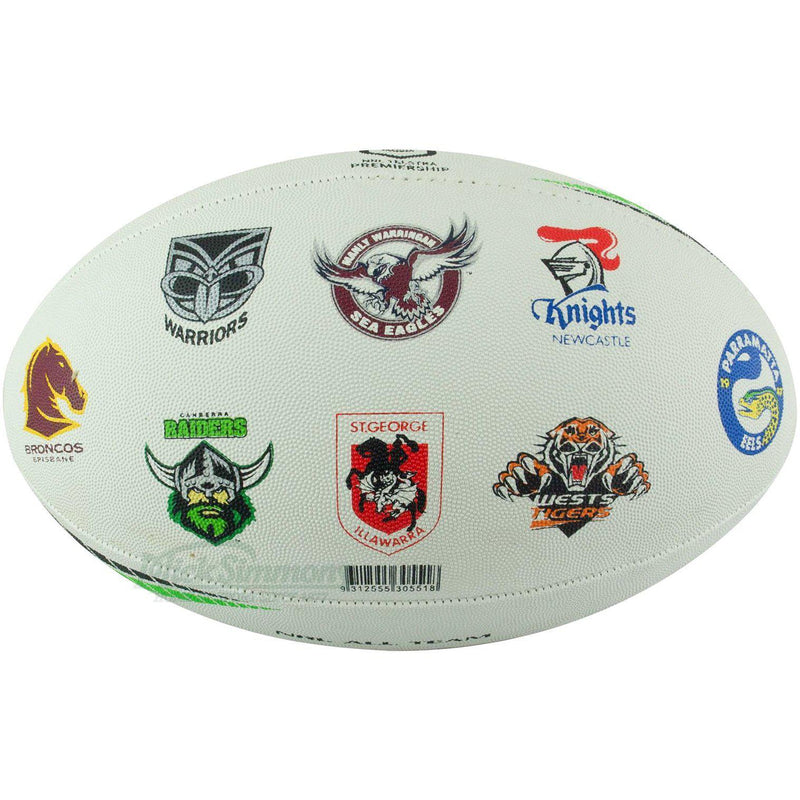 Steeden NRL All Team Logo Rugby League Supporter Ball Size 5 (Full Size) - new