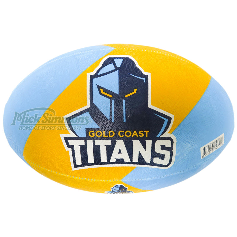 Steeden NRL Gold Coast Titans Rugby League Supporter Ball Size 5 (Full Size) - new