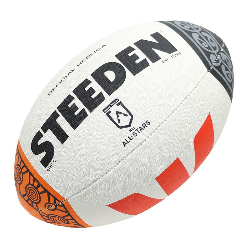 Steeden NRL Indigenous All Stars Replica Rugby League Ball Size 5 (Full Size) - new