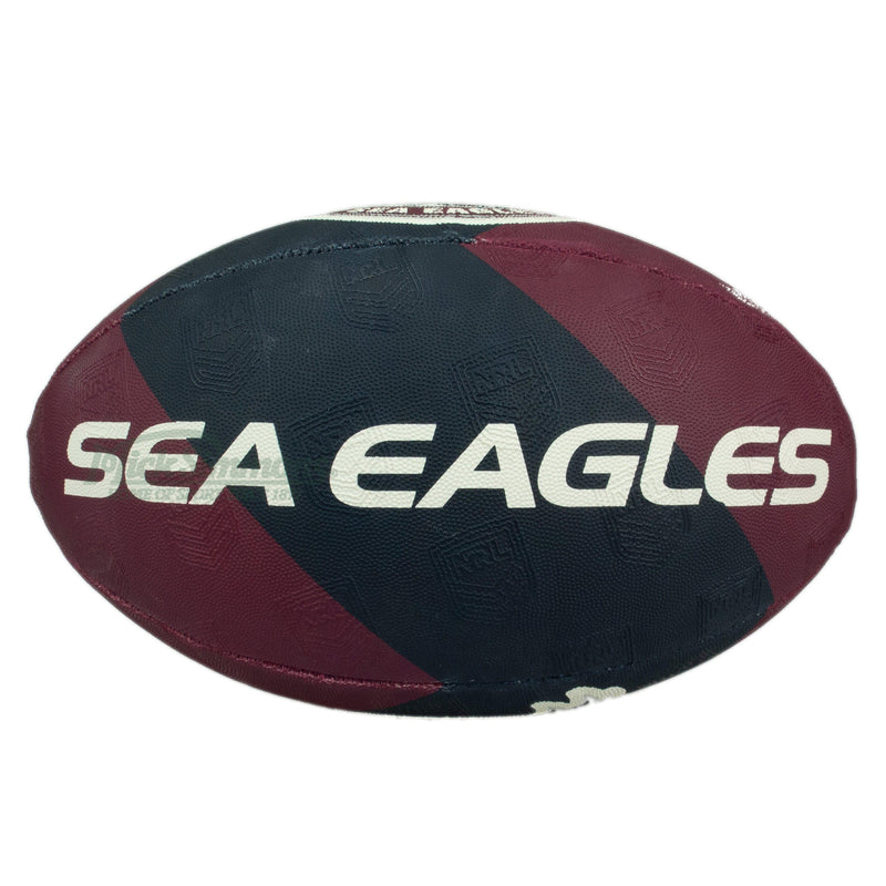 Steeden NRL Manly Sea Eagles Rugby League Supporter Ball Size 5 (Full Size) - new