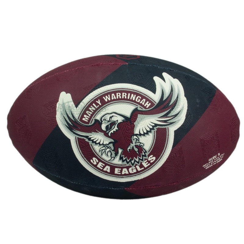 Steeden NRL Manly Sea Eagles Rugby League Supporter Ball Size 5 (Full Size) - new