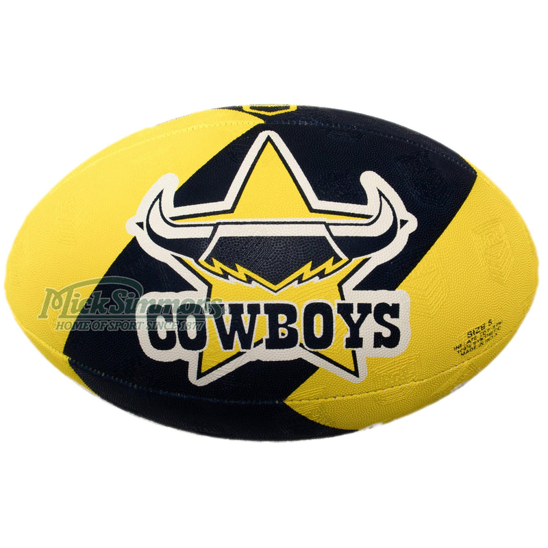 Steeden NRL North Queensland Cowboys Rugby League Supporter Ball Size 5 (Full Size) - new