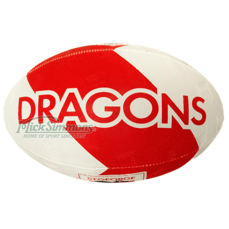 Steeden NRL St George Dragons Rugby League Supporter Ball Size 5 (Full Size) - new