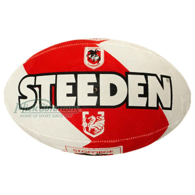 Steeden NRL St George Dragons Rugby League Supporter Ball Size 5 (Full Size) - new