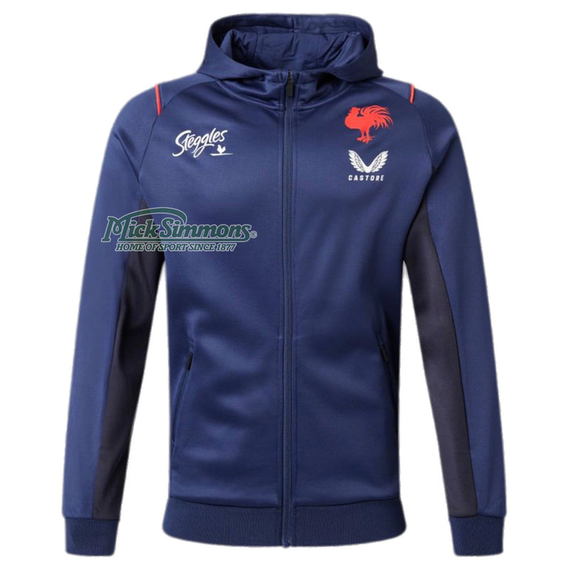 Sydney Roosters 2023 Men's Full Zip Hoodie NRL Rugby League by Castore - new
